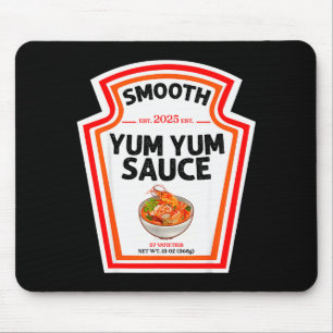 Smooth Yum Yum Sauce Condiment Costume Matching  Mouse Pad
