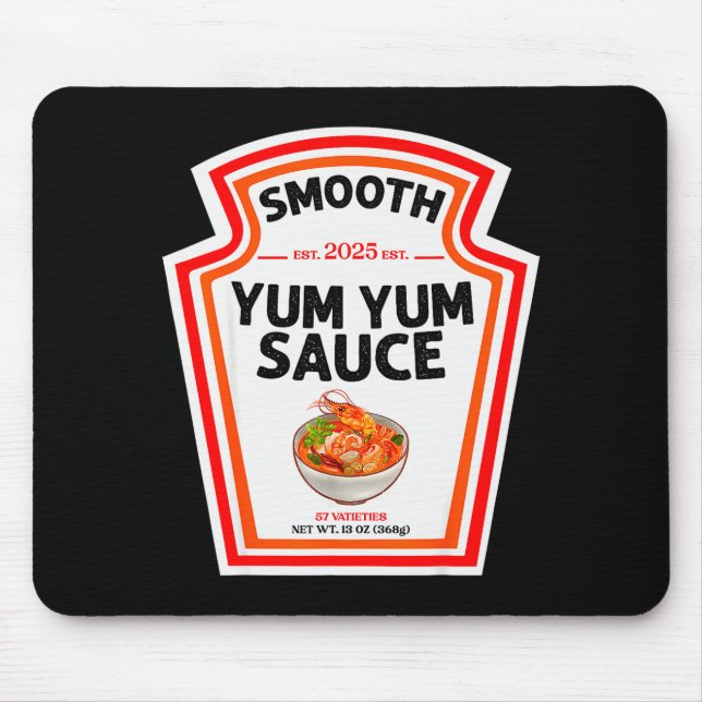 Smooth Yum Yum Sauce Condiment Costume Matching  Mouse Pad (Front)
