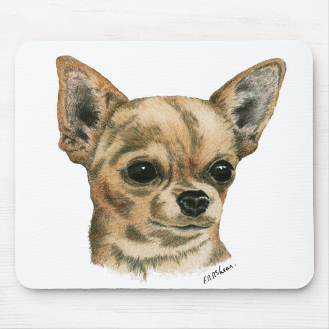 Smoothcoat chihuahua mouse pad (Front)
