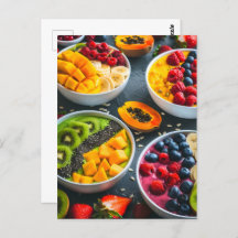 Smoothie bowls, Postcrossing