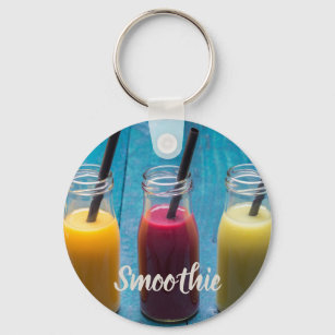 Smoothie juice drink mango orange kiwi gift key ring