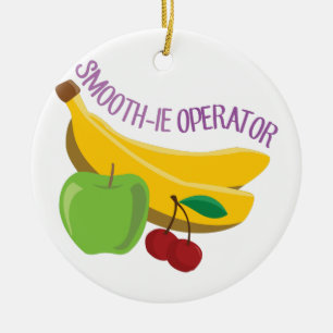 Smoothie Operator Ceramic Tree Decoration