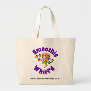 Smoothie Whirl'd Large Tote Bag