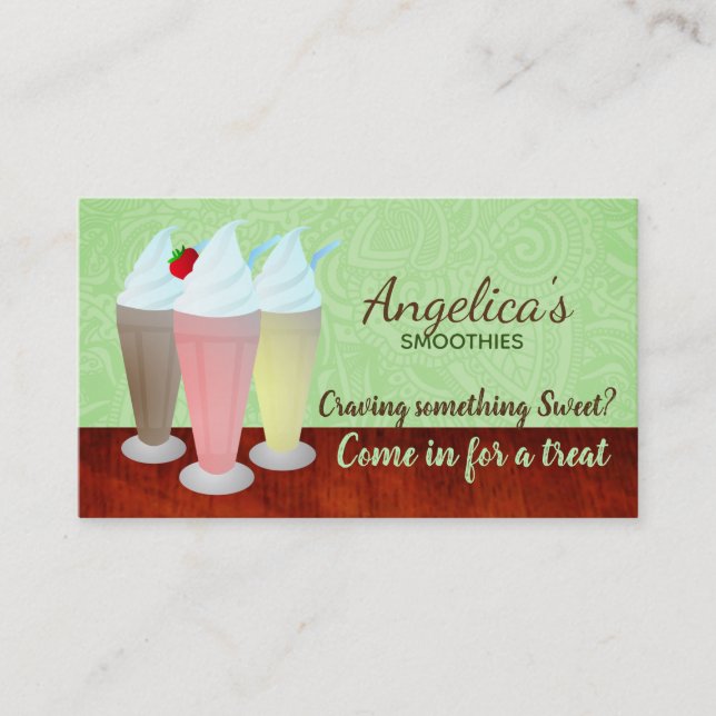 Smoothies Business Cards (Front)