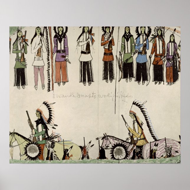 'Smoothing the Place Dance' (ink on paper) Poster (Front)