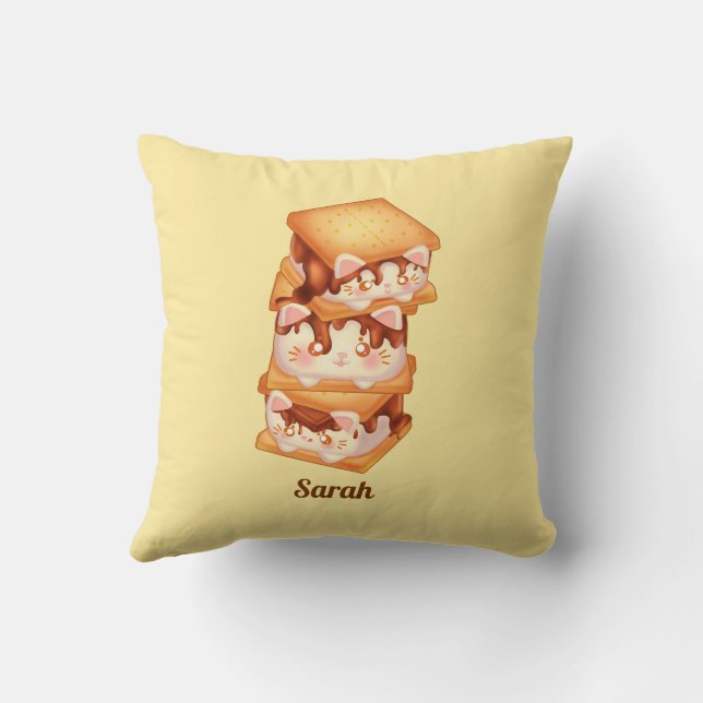 S'more Chocolate Cats Cushion (Back)