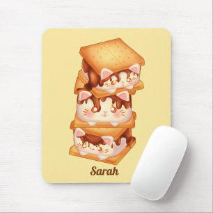 S'more Chocolate Cats Mouse Pad