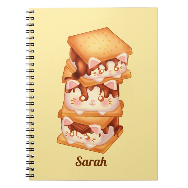 S'more Chocolate Cats Notebook (Front)