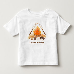 S'more Cute Fun Campfire Summer Toddler T-Shirt