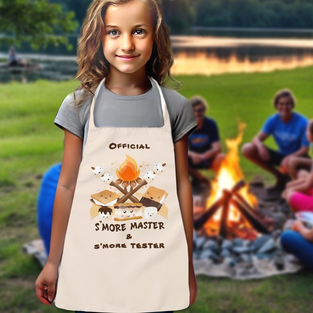 S'more Cute Fun Funny Campfire Kids' Apron (S'more Cute Fun Funny Campfire Kids' Apron)