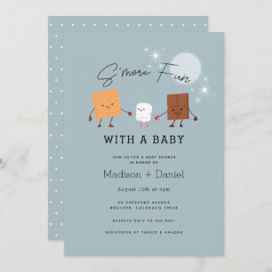 S'more Fun Campfire Baby Shower Invitation