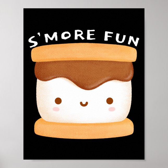 S'more Fun - Campfire Treat Art Poster (Front)