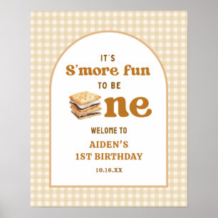 Smore Fun To Be 1 Smore 1st Birthday Welcome Sign