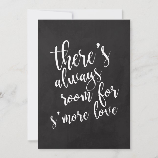 S'more love affordable chalkboard wedding sign (Front)