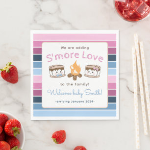 S'more Love gender reveal Napkin