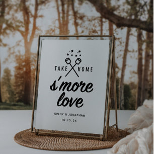 S'more Love Wedding Favour Sign