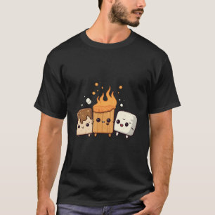 S'More Marshmallow Funny Smores Camper Camping Kaw T-Shirt