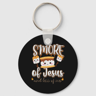 Smore Of Jesus Less Of Me Christian Camper Camping Key Ring