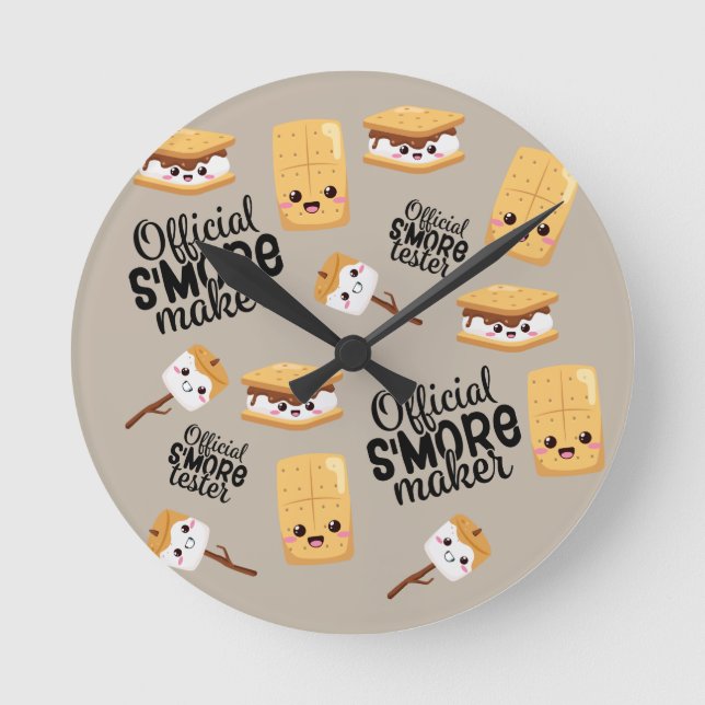 S'more  round clock (Front)