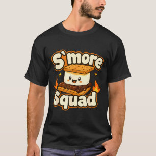 Smore squad marshmallow campfire camping design T-Shirt