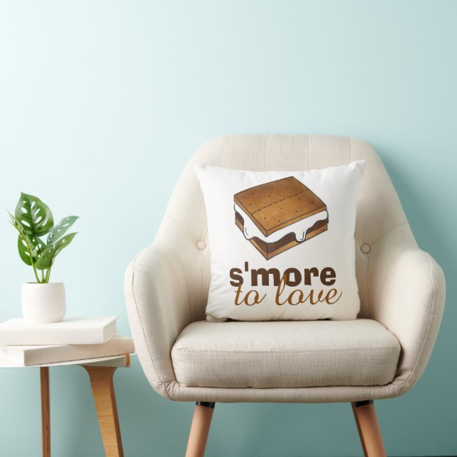 S'More To Love Funny Foodie Camp S'mores Foodie Cushion (Chair)