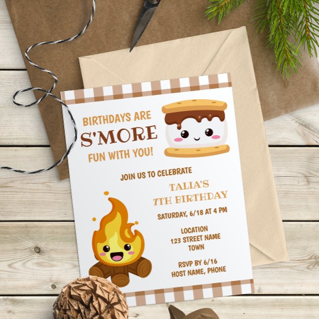 Smores Birthday Invitation (Creator Uploaded)