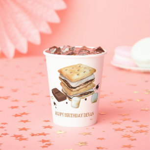 S'mores Birthday Party Paper Cups