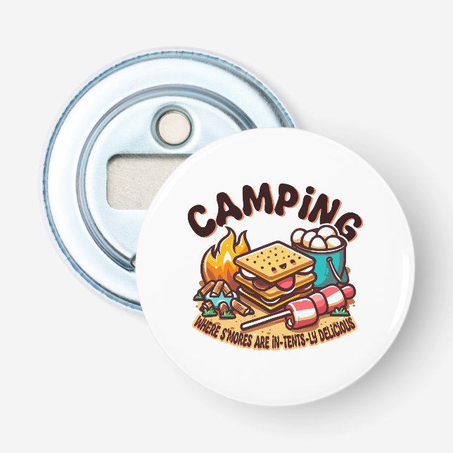 smores camp bottle opener (Front)