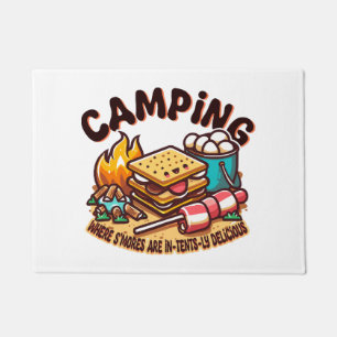 smores camp doormat