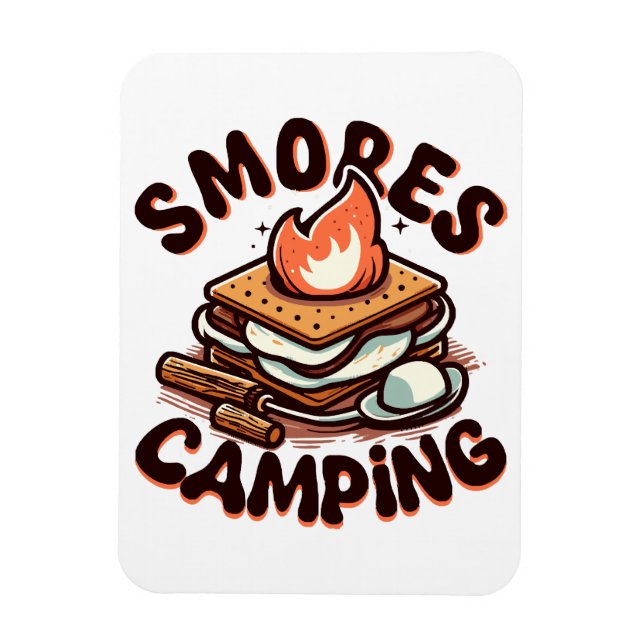 smores camp magnet (Vertical)
