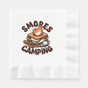 smores camp napkin
