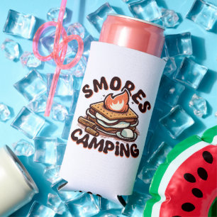 smores camp seltzer can cooler
