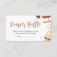 S'mores Camping Baby Shower Diaper Raffle