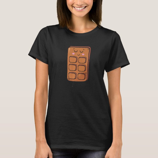 S'Mores Costume Cute Chocolate Camping Smores Prem T-Shirt (Front)
