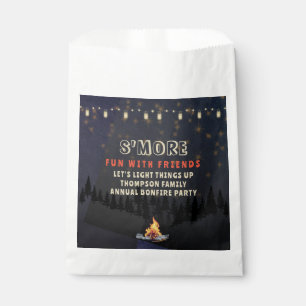 S'mores Fun Bonfire Backyard Cookout Friendsgiving Favour Bags