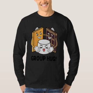 S'mores Group Hug Camping Chocolate Marshmallows 1 T-Shirt