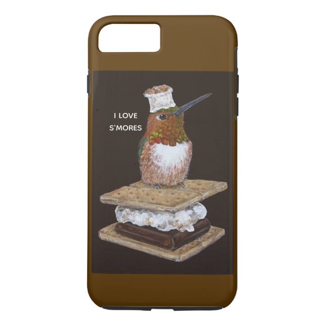 S'mores iPhone case hummingbird (Back)