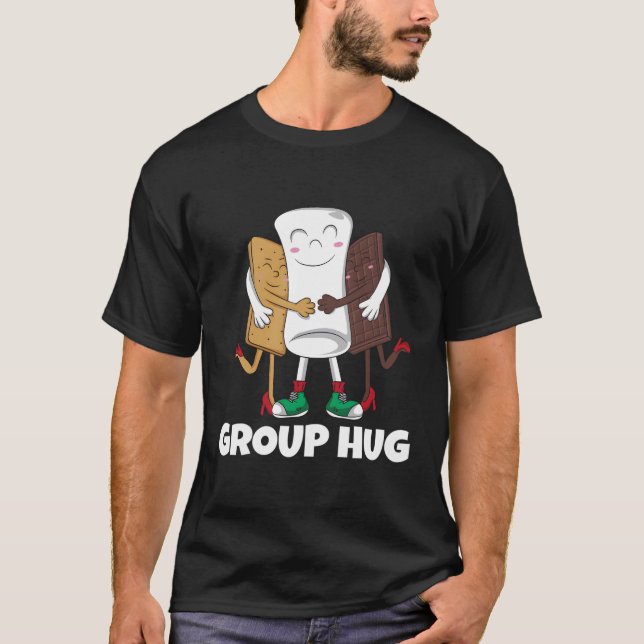 Smores Marshmallow Chocolate Camg Hug T-Shirt (Front)