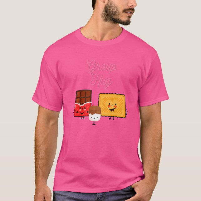 Smores Marshmallow Roasting bonfire Camping Camper T-Shirt (Front)