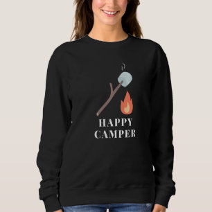 Smores Marshmallows Happy Campers Campfire Camping Sweatshirt