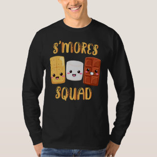 S'mores Marshmallows Smores Squad Camping Campfir T-Shirt