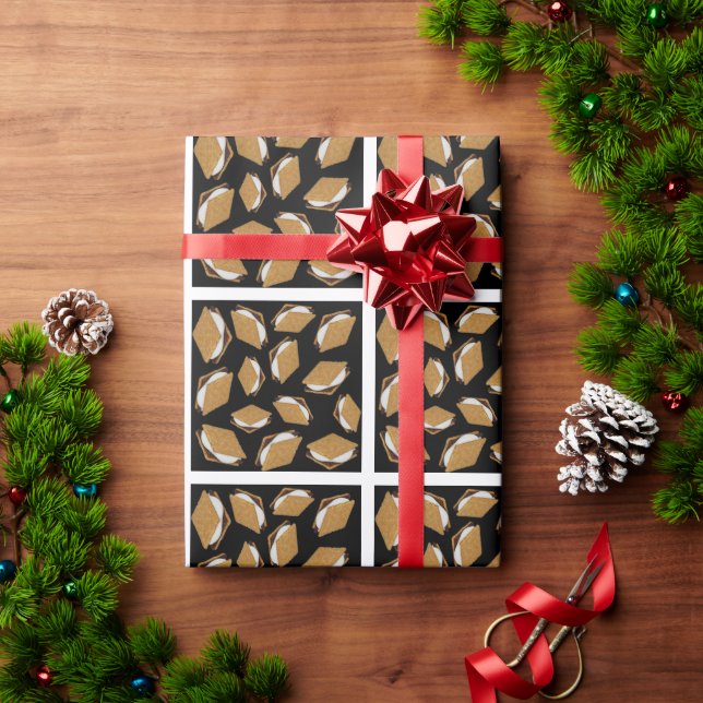 Smores pattern wrapping paper (Holiday Gift)