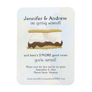 S'mores Save the Date Magnet