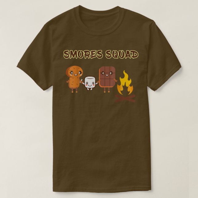 Smores shirt Smores Squad Campingfor Kids  (Design Front)