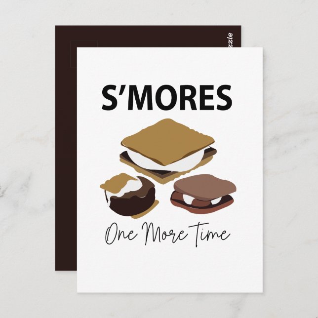 Smores S'mores Dessert One More Time Smore Postcard (Front/Back)