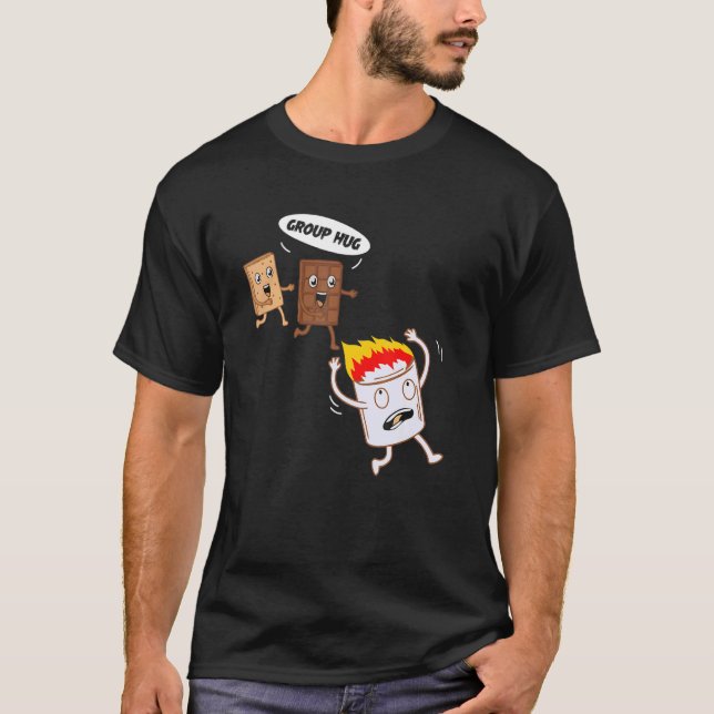 Smores S'mores Marshmallow Camping Roasting Bonfir T-Shirt (Front)