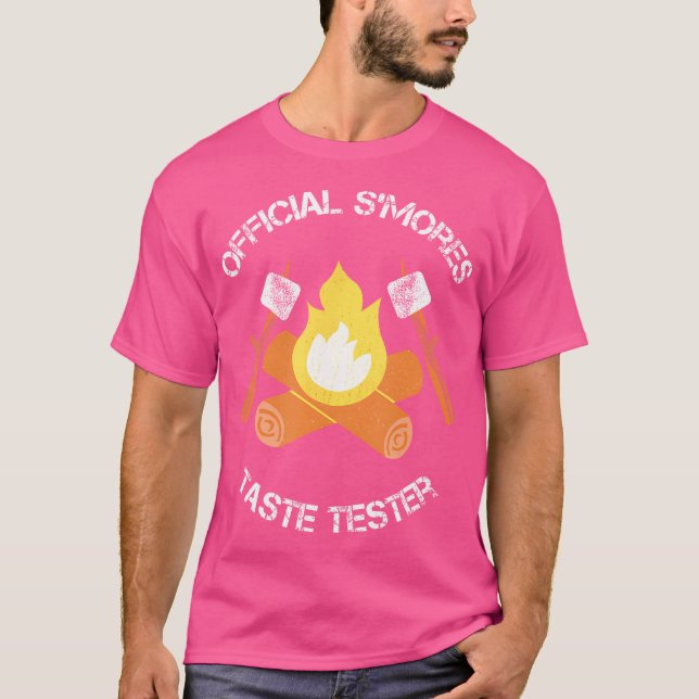 S'Mores (Smores) Taste Tester Marshmallow Roasting T-Shirt (Front)