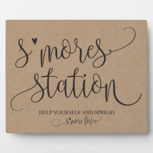 S'mores Station Favour Party Signage Plaque
