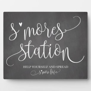 S'mores Station Favour Party Signage Plaque