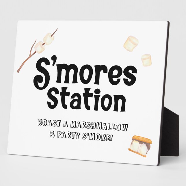 S'mores Station Sign Plaque (Side)